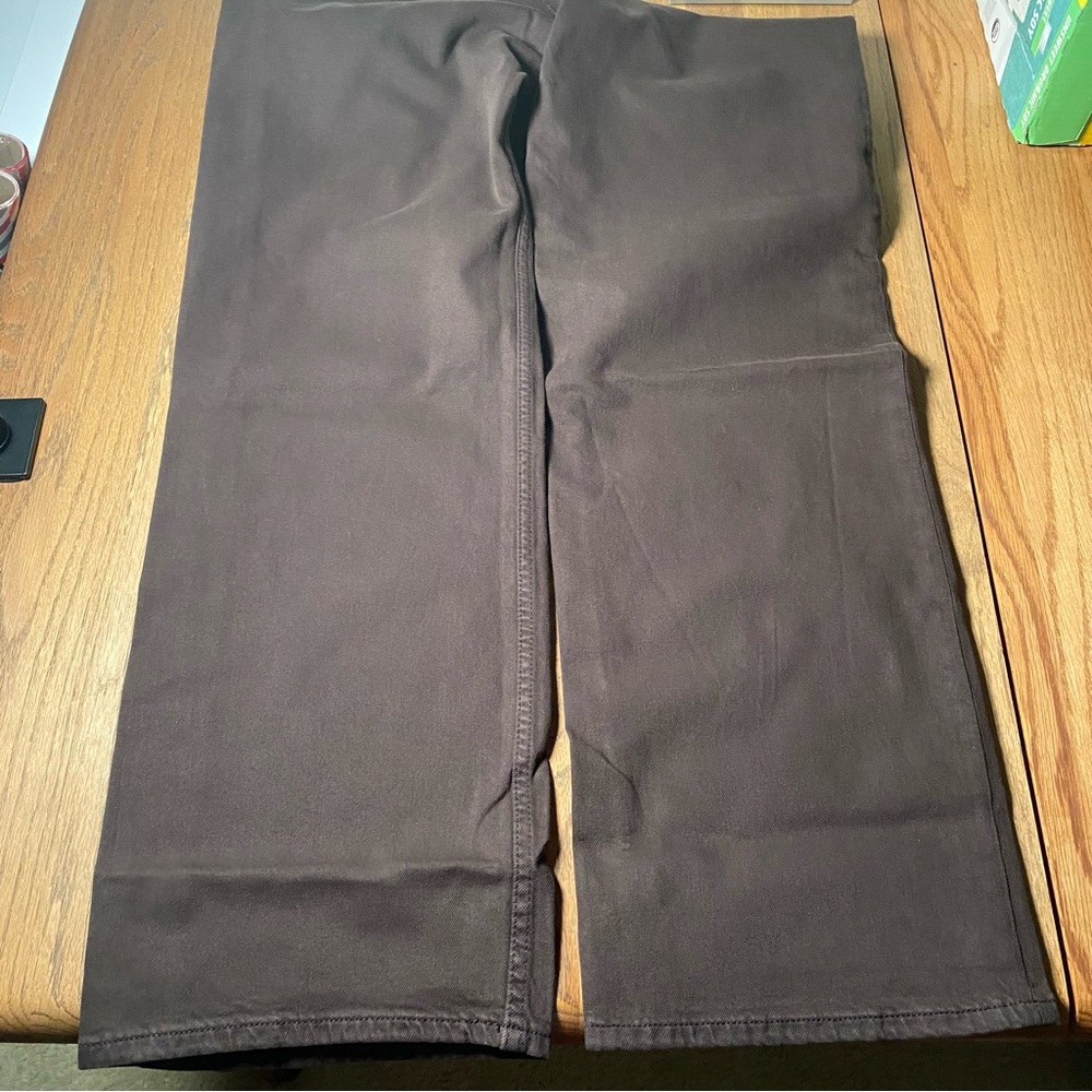 Arizona Highest Rise Slouchy Wide Leg Brown Skater Jean - Picture 5 of 7